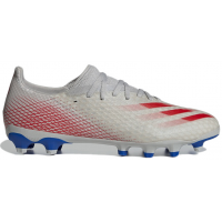 Бутсы Adidas Ghosted.3 Fg белые с красным